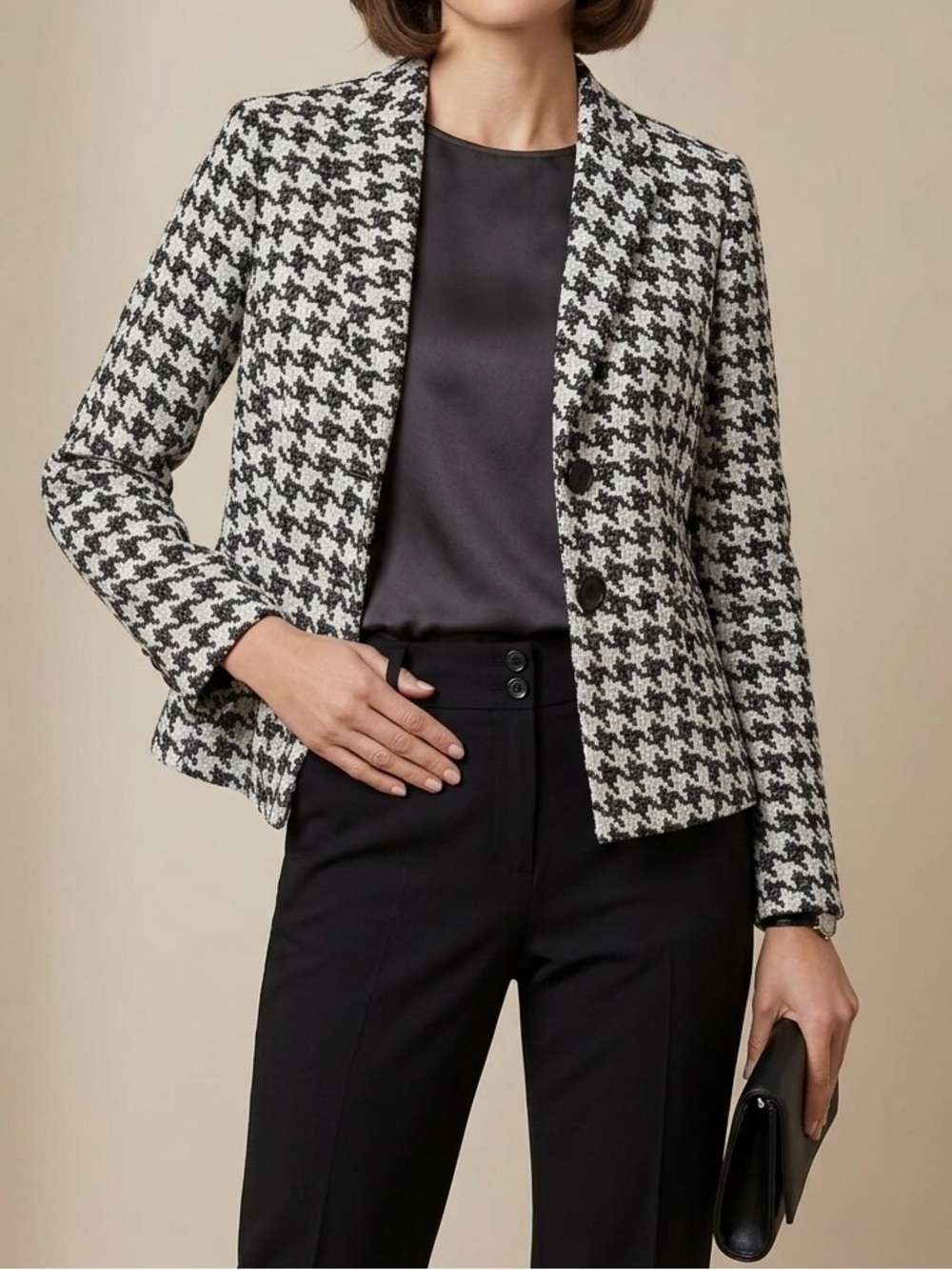 Women’s Kasper Black and White Tailored Blazer- 2P NWOT